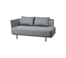 Cane-line loungesofa til haven - moments - højre modul - Airtouch stof 
